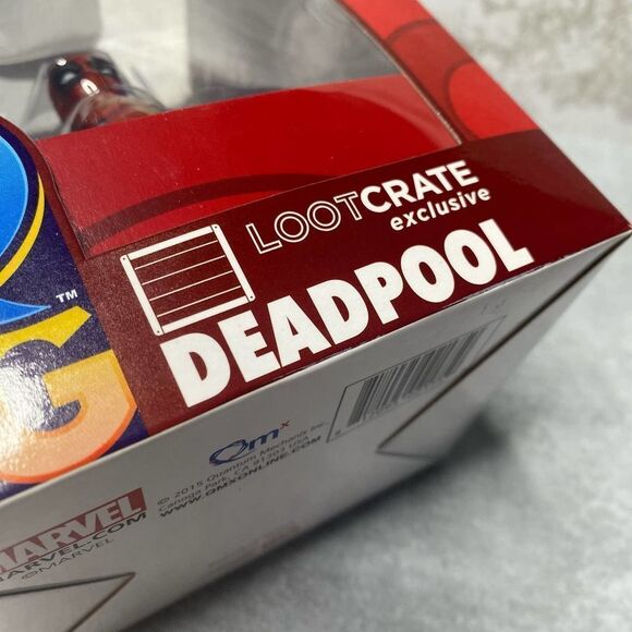 QMX Marvel Deadpool Q-Fig Quantum Mechanix Vinyl Action Figure Lootcrate QM - Picture 3 of 8